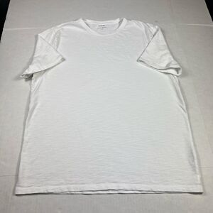 Vince Mens Slub Cotton T-Shirt White Classic L Comfort Short Sleeve Basic Tee L